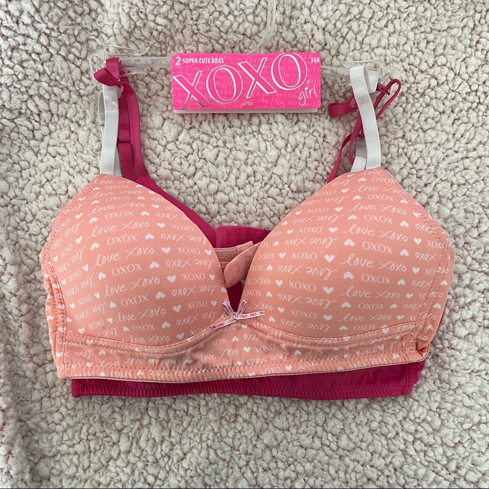 NWT Girls XOXO 2 Pack Bras